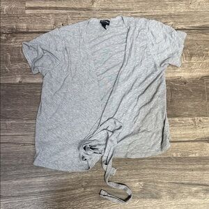 Art Class Light Gray Men's Open-Front Shirt
